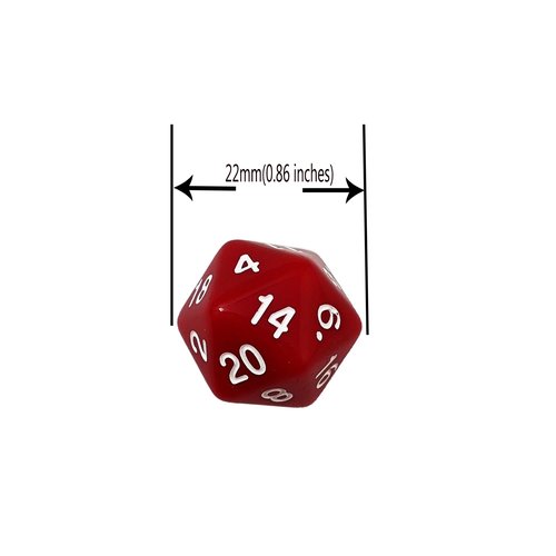 SmartDealsPro 10-Pack 20 Sided Dice D20 Polyhedral Dice for DND RPG MTG Table Game (Mix Color)