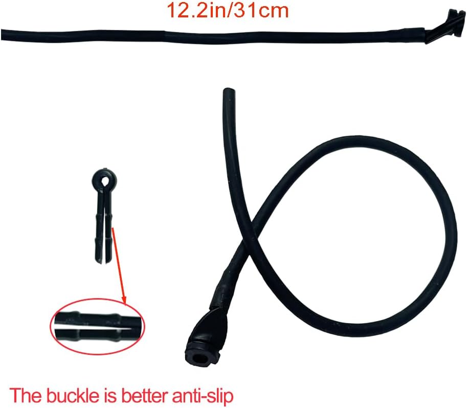 2Pcs Archery Peep Sight Compound Bow 3/16 Rubber Tube Peep Sight Bow String Tubing with Buckle for Hunting Shooting Targeting Accessories