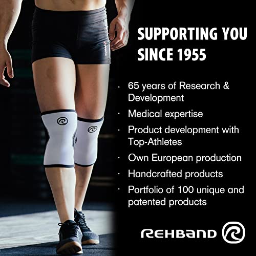 Rehband Rx Original Back Support, Back Compression 7mm Neoprene, Strong Support and high Stability for Lower Back, Weightlifting Fitness Support, Colour:Blue, Size:XX-Large