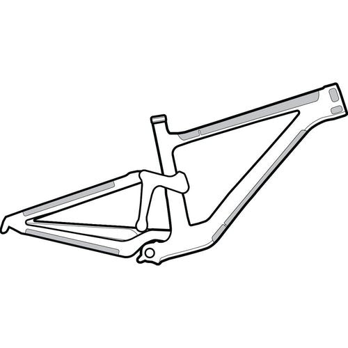 Lizard Skins Frame Protection Kit, Transparent Gloss, 10 Pieces Unisex Adult