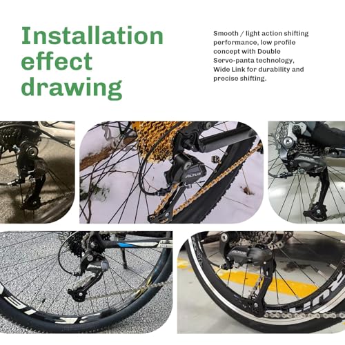 9 Speed Bike Rear Derailleur Altus RD-M370 SGS - Direct Mount, 11T Pulleys, 45T Capacity