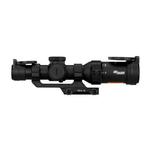 SIG SAUER Tango-SPR LPVO 1-4x24mm 30mm Tube Second Focal Plane/SFP/F2 Shockproof Waterproof Fogproof Tactical Scope| Hellfire Illuminated FL-4 Reticle, Flip-Back Caps Included, SOTS41000