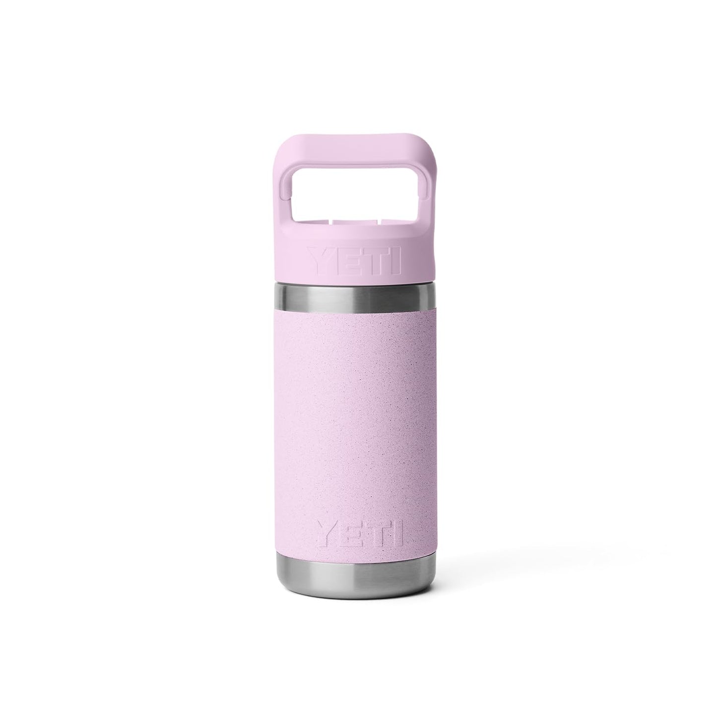 YETI Rambler Jr. 12 oz Kids Bottle, with Straw Cap, Cherry Blossom
