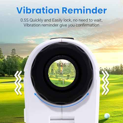 1200Yards Range Finder Golf with Slope, 7X Magnification Range Finder, Lightweight Portable Rechargeable Rangefinder, Flag Lock Vibration, Switch for Legal, Laser Range Finders for Hunt/Golf Accessory