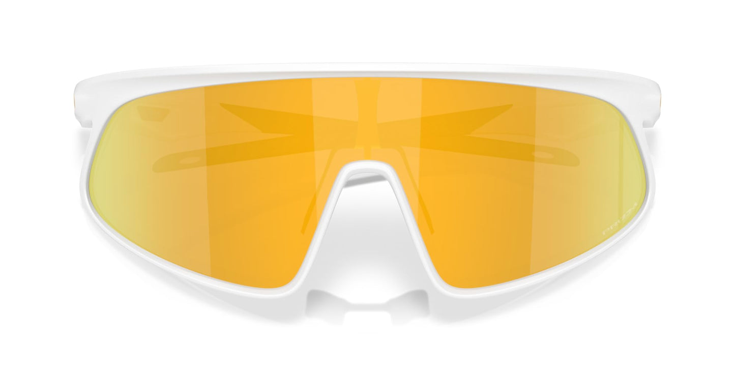 Oakley OO9484D RSLV Sunglasses, Matte White/Prizm 24K, 49 mm