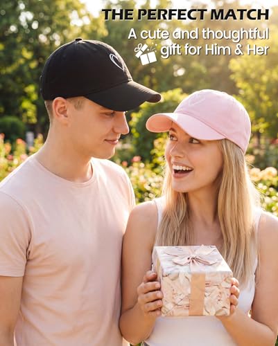 American Trends Women's Baseball Cap with Heart Embroidery - Light Purple, One Size