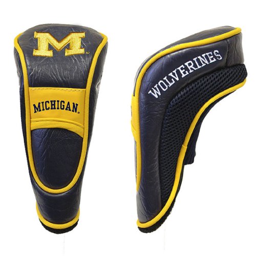 NCAA Team Golf Hybrid Club Headcover with Velour Lining & Hook & Loop Closure - Michigan Wolverines