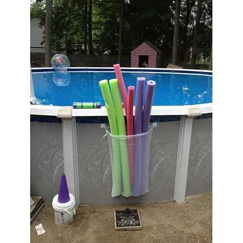 Poolside Perfection! 4-Pack Mesh Storage Bags for Toys, Pool Noodles, Vibrant Floats ? Organize Your Swim Gear in Style! (3 pcs Small Zipper Bags & One Large Opening Bag)