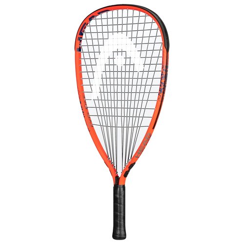 HEAD MX Cyclone 190 Club Racquetball Racket - Pre-Strung Light Balance Racquet,Blue/Orange