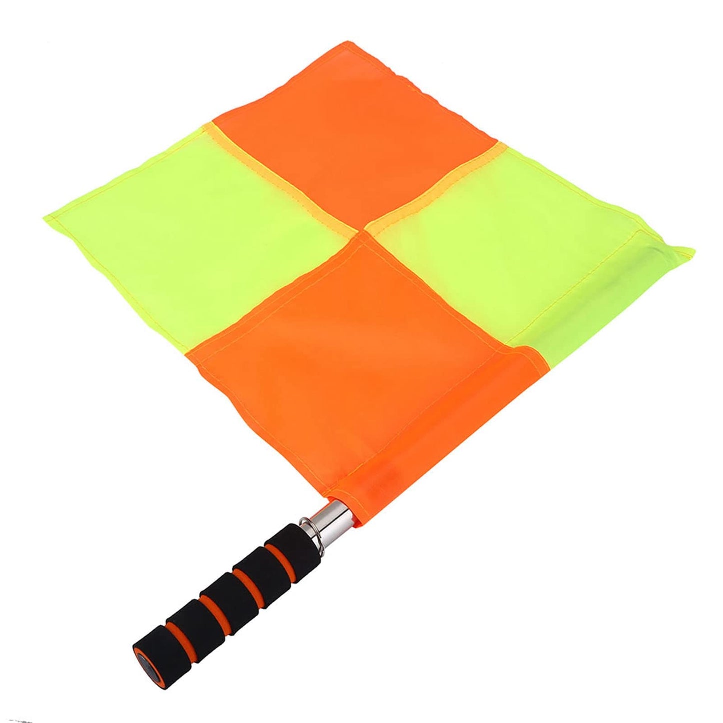2Pcs Referee Flags, Athletic Soccer Referee Flags Soccer Officiating Flags, Referee Linesman Flag with Storage Bag for Sports Match Soccer Football Hockey Training Soccer Accessories Linesman Flags