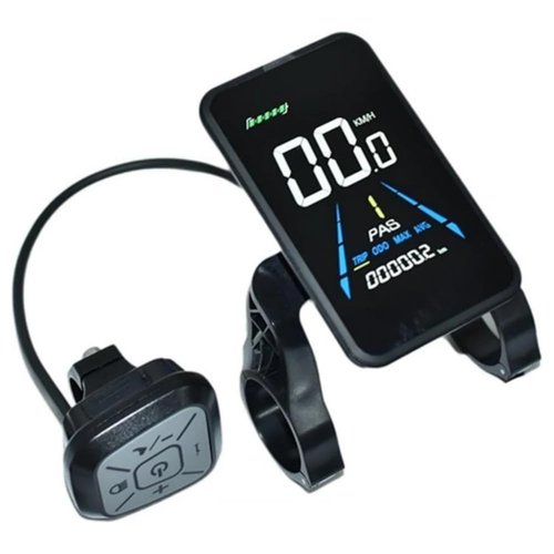 NULKOMMA Electric Bicycle LCD Display Meter Yolin YL81F E-Bike Conversion Kit 36V-72V Speed Control Panel with Waterproof 5-pin Connector Electric Bike Accessories (5S Protocol)