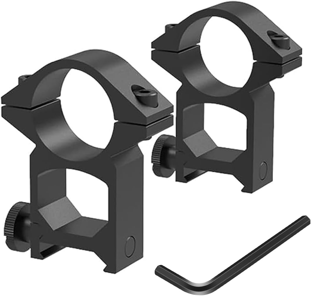 1'' Scope Rings, 2Pcs High Profile or 2Pcs Medium Profile 1 Inch Scope Mount Rings for Picatinny Rail