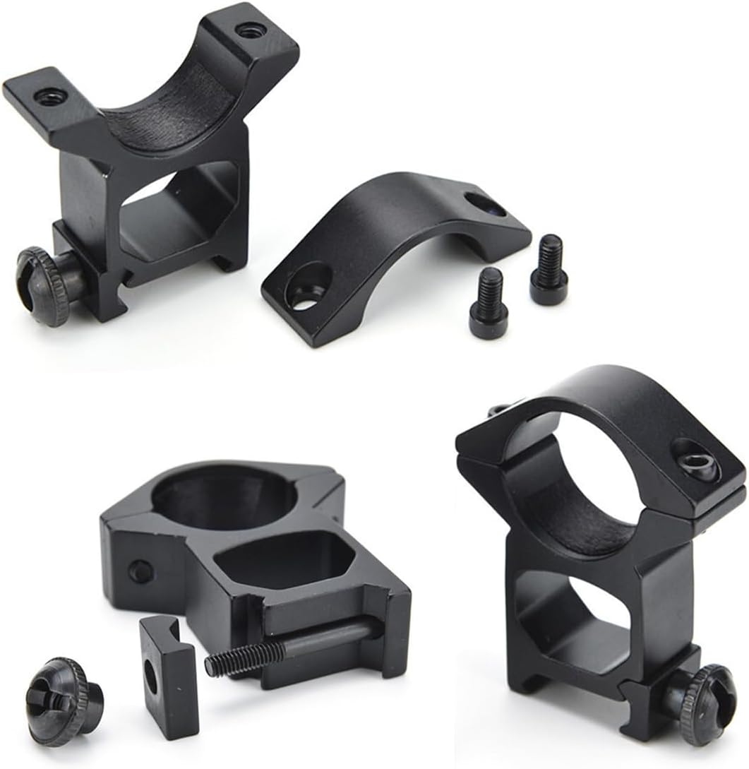1'' Scope Rings, 2Pcs High Profile or 2Pcs Medium Profile 1 Inch Scope Mount Rings for Picatinny Rail