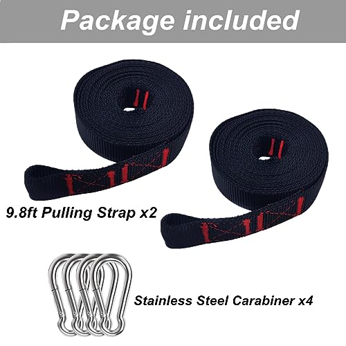 9.8FT Sled Harness Pulling Straps for Resistance Speed & Agility Training - 3m Strap
