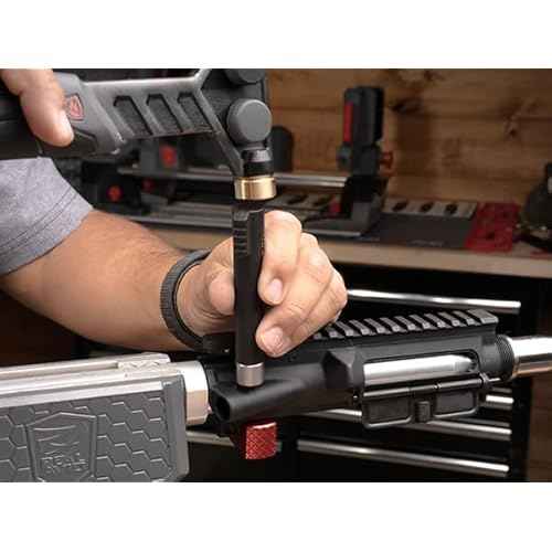 Real Avid Armorer's Master Hammer & Accu-Punch 11-Piece Pin Punch Set - 20 Ounce 9.5" Hammer W/ Soft Blow Hammer Head, Steel, Rubber & Brass Head