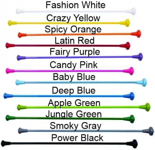 Kamalon Colored Batons Various Inch Length and Size Twirling and Marching Sport Baton 7/16" Thicker Shaft MO-TBKM34