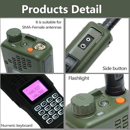 Baofeng Radio Ham Radio AR-152 10W Powerful Handheld Tactical Two Way Radio Upgraded of baofeng Radio Walkie Talkies Long Range with USB Charger Battery Full Kit