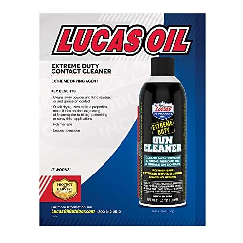 Lucas Oil 10905 Extreme Duty Gun Cleaner - 11 Ounce (Pack of 12)