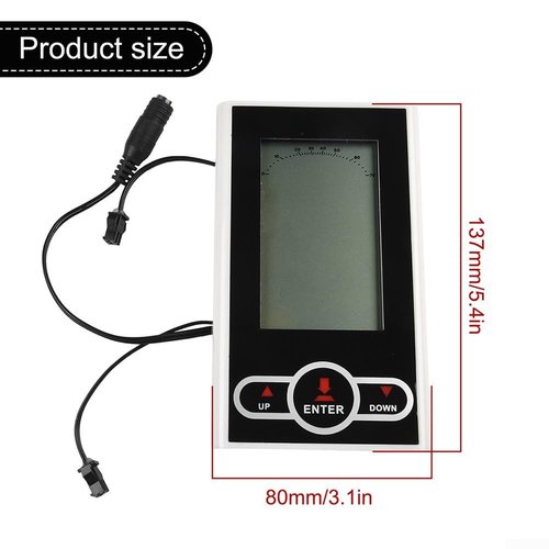 Exercise Bike Computer, Stationary Cycle Digital Meter, Stationary Bike Speedometer, Stationary Bike Monitor, Time/Speed/Calories/Mileage/Total Mileage/Heart Rate
