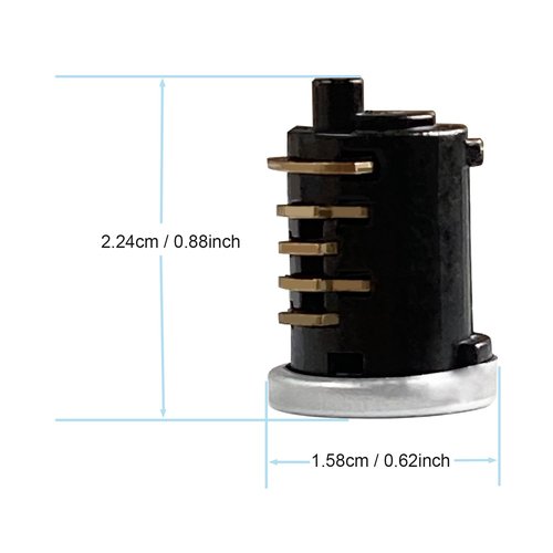 KeyPower 4 Pack Lock Cores for Yakima Car Rack System Components, Compatible with Yakima Roof Rack Locks, SKS Aka Same Key System, 2 Opening Keys and 1 Control Key (4 Lock Cylinders)