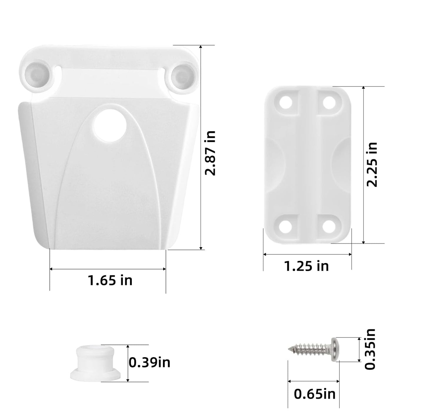 kelingsi Cooler Hinge and Latch Replacement Kit for Igloo,Repair and Replace Cooler Components,4 Hinges and 2 latches