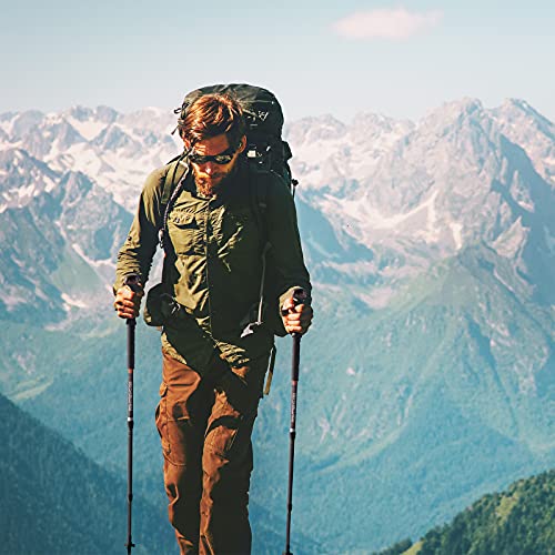 Multipurpose Telescopic Trekking Poles - Lightweight Aluminum Hiking & Hunting Sticks