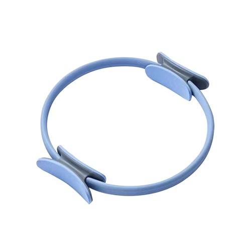 Pilates Ring Fitness Circle, 14 Inch Magic Circle Yoga Ring for Women Thighs, Core and Arms, Dual Grip Exercise Ring Pilates Equipment for Home Workout (Blue)