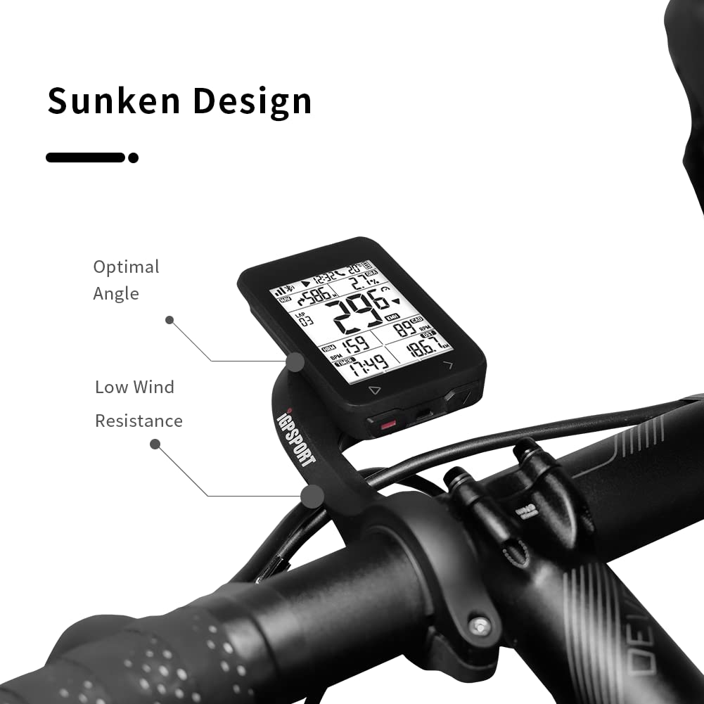 iGPSPORT Bike Computer Mount, Common Extended Out Front Bike Mount Compatible with Garmin Wahoo Cycplus CooSpo XOSS Cycling Computer