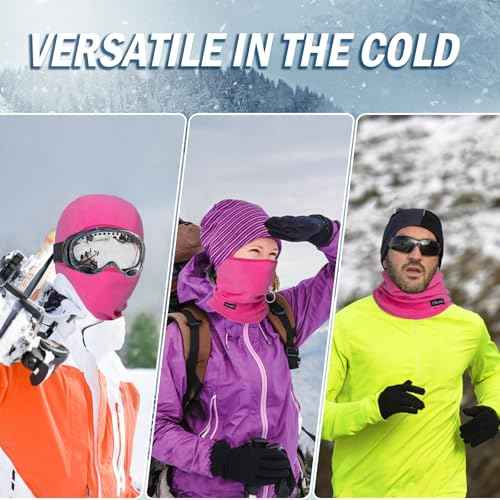 Balaclava Ski Mask for Men & Women - Winter Face Mask with Multiple Wear Styles - for Outdoor Sports & Cold Weather