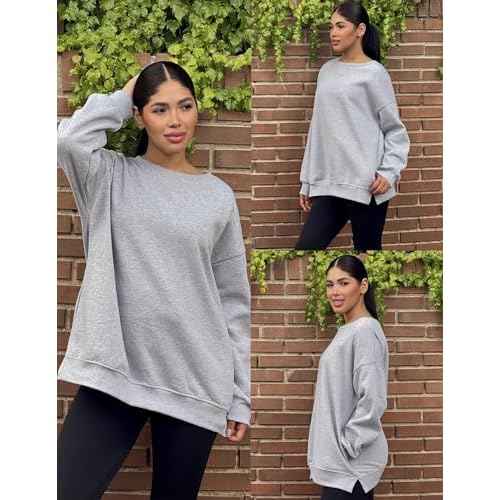IN'VOLAND Womens Plus Size Sweatshirts Long Sleeve Fleece Soft Fall Winter Crew Neck Pullover Tops with Pockets 2025