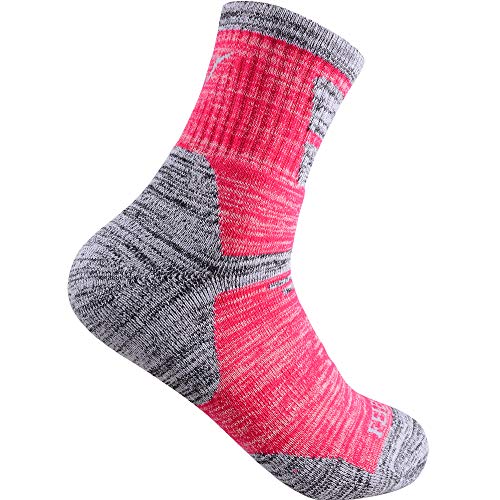 FEIDEER Women's Hiking Walking Running Socks, Multi-Pack Outdoor Recreation Socks Wicking Cushion Crew Socks