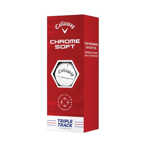 Callaway Golf 2022 Chrome Soft Golf Balls, Triple Track, White