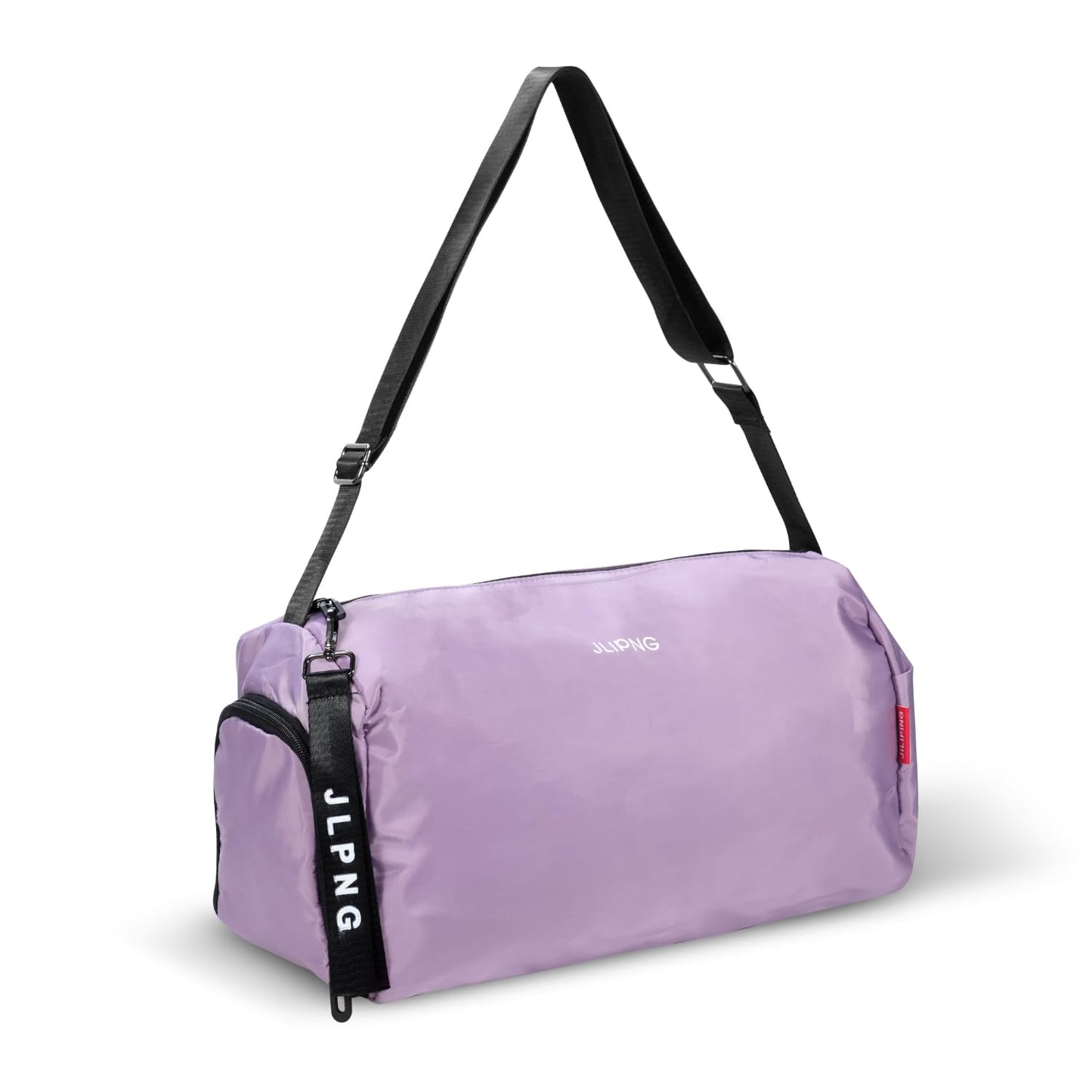 C&F BOGMOST Small Travel Duffel With Shoe Compartment - Foldable Waterproof Gym Bag for Beach Swim - Lightweight Oxford Cloth Sports Duffle for Men Women - Purple