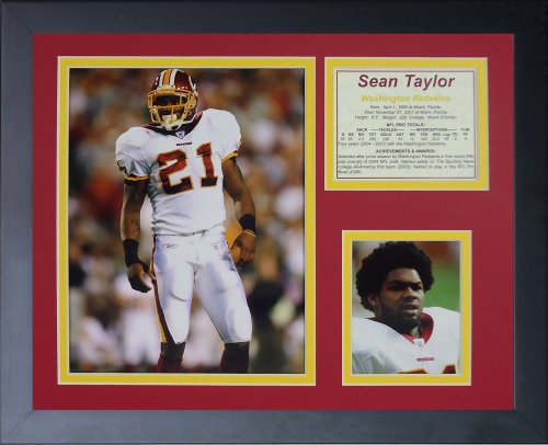 Sean Taylor Legends Never Die Framed Photo Collage 11x14-Inch - Collector's Gift