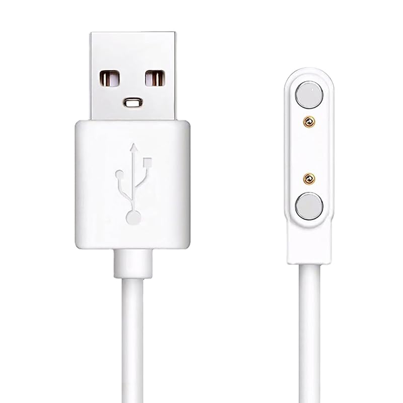 Lamshaw 2 Pack Magnetic Charger Cables for Raycon Bone Conduction Headphones - Black & White