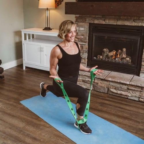 Adjustable Fabric Resistance Band Set with Guided Training App