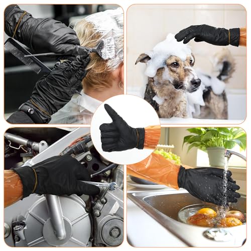 Disposable Hunting Gloves Set with Long Arm and Nitrile Gloves - 50 Pairs
