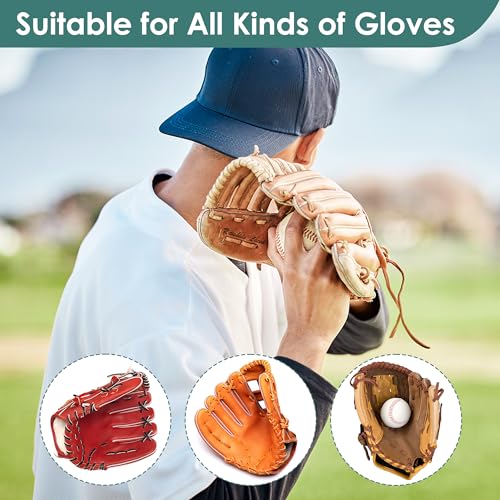 Baseball Glove Repair Lacing Kit with Leather Laces & Needles