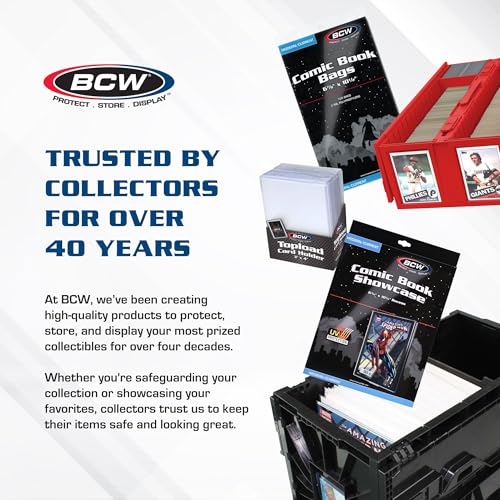 BCW Collectible Card Bin (2-Pack, Gray) | Holds 3200 Cards Each | Includes 4 Dividers | Storage for Pok?mon, MTG & Sports Cards