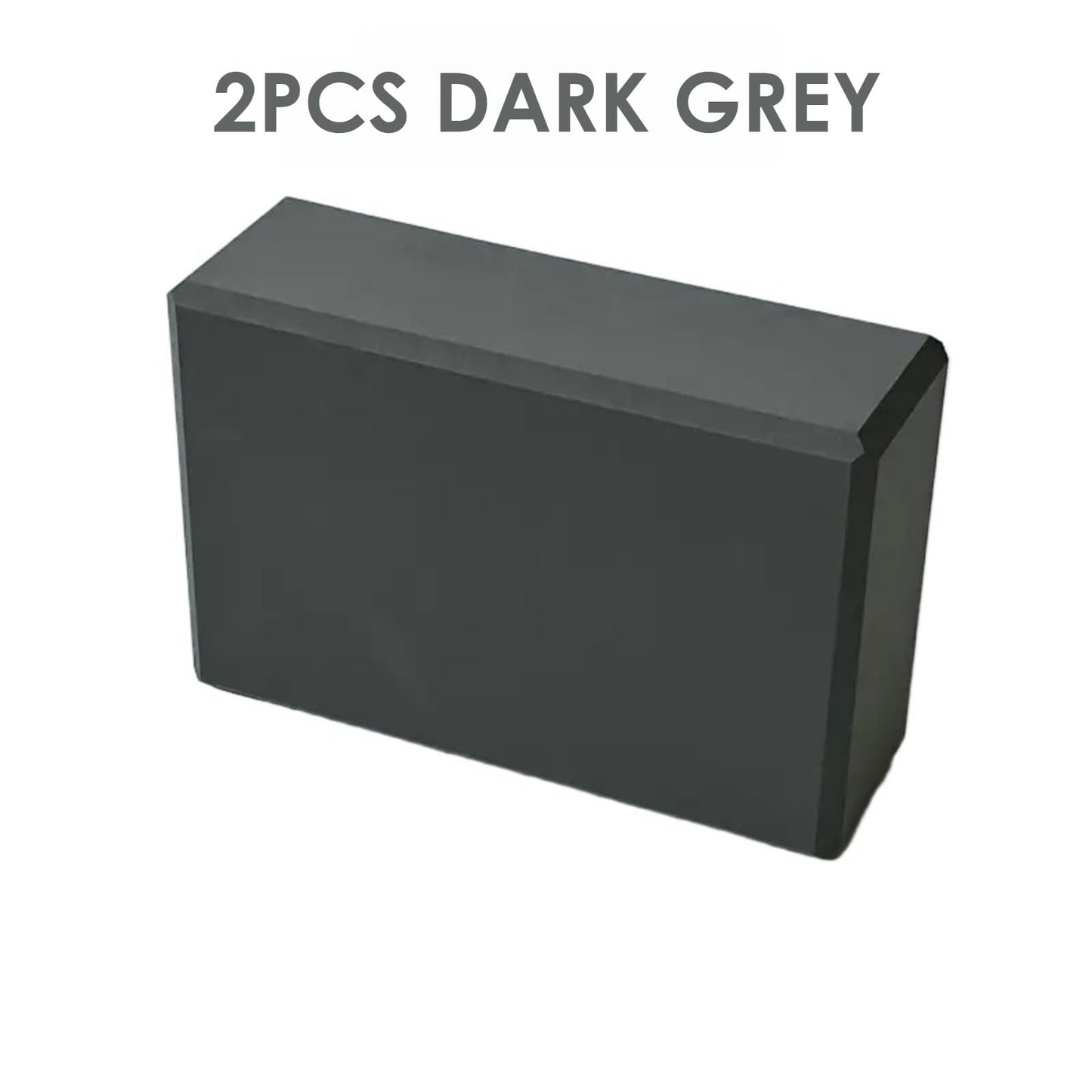 2PCS Non-Slip High-Density Yoga Foam Block – Balance & Support for Yoga, Pilates & Meditation - D.GREY