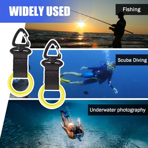 Scuba Octopus Mouthpiece Holder - Silicone Regulator Keeper for 2nd Stage, Green/Yellow