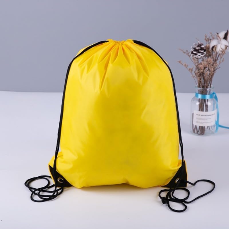 1PC Vibrant Nylon Drawstring Backpack - Good Lightweight and Durable Companion for Outdoor Sport,Travel, Skyblue