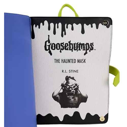 Loungefly Goosebumps The Haunted Mask Book Cover Glow Mini Backpack