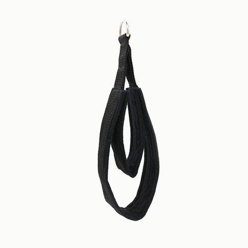 Zxpjkyu 2Pcs Straps with D Rings - Pilates Double Loop Straps for Fitness Beginners, Black