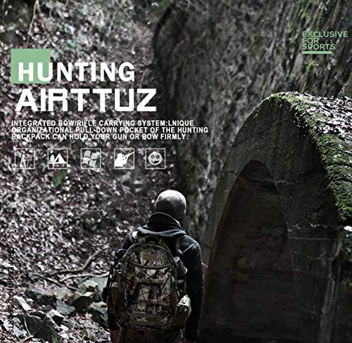 Camo Hunting Backpack with Rain Cover for Men Outdoor Daypack
