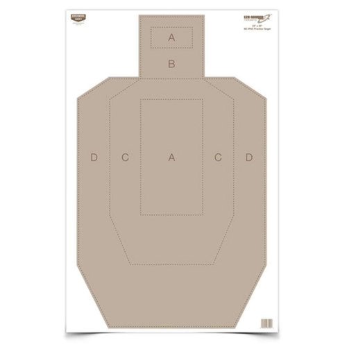 Birchwood Casey Eze-Scorer IPSC Practice Target (Per 5), 23 x 35-Inch