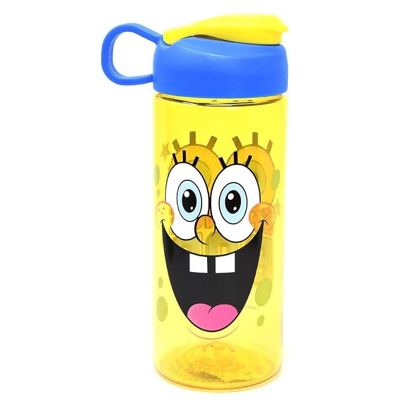 SpongeBob SquarePants 16.5oz Water Bottle - Leakproof Flip Top, BPA-Free