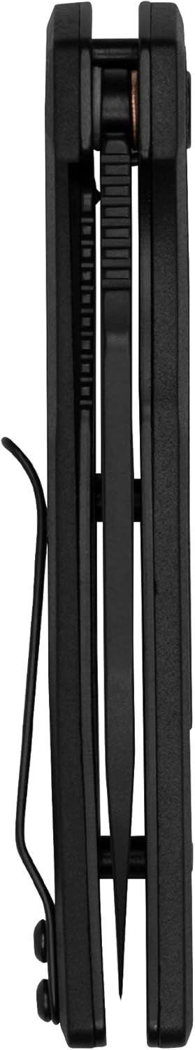 Kershaw Appa Folding Tactical Pocket Knife, SpeedSafe Opening, 2.75 inch Black Blade and Handle, Small, Lightweight Every Day Carry