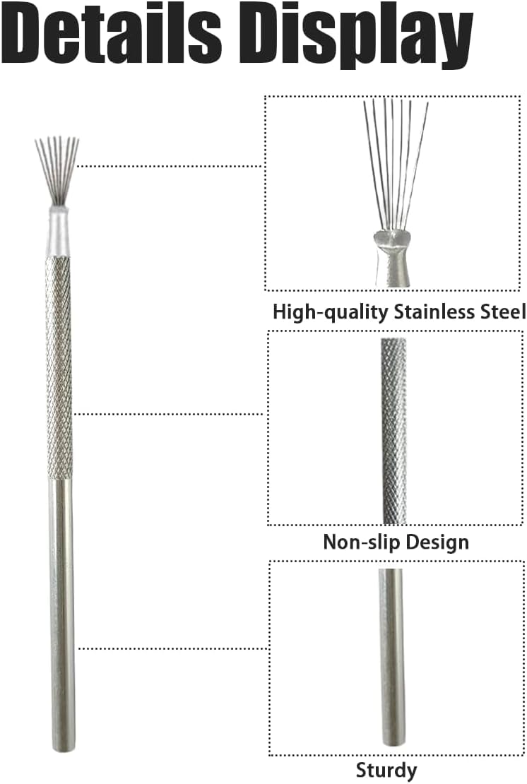 2PCS Balloon Striker Popper Tool,Balloon Burster Stick,Convenient and Practical Balloon Popper Tool with 7 Iron Pins,Ideal for Cleaning After a Party