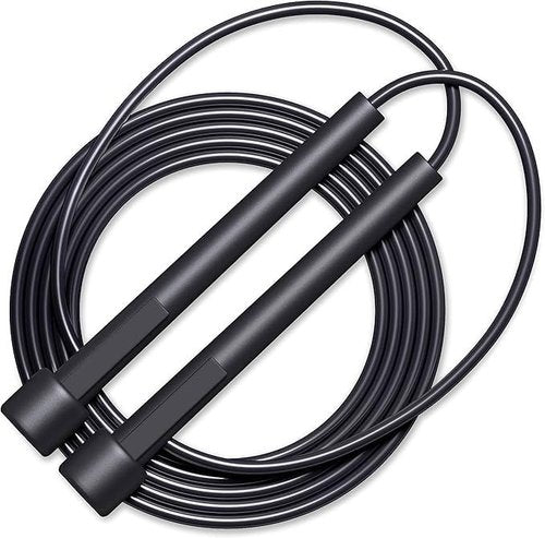 Lightweight Jump Rope for Fitness and Exercise, Adjustable Jump Ropes, Cardio and Endurance Training, Jumping Rope for Workout,Black